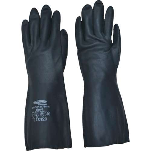 ■サミテック　耐油・耐溶剤手袋“サミテックＣＲ‐Ｆ‐０７”　Ｓ　ダークブルー　4487