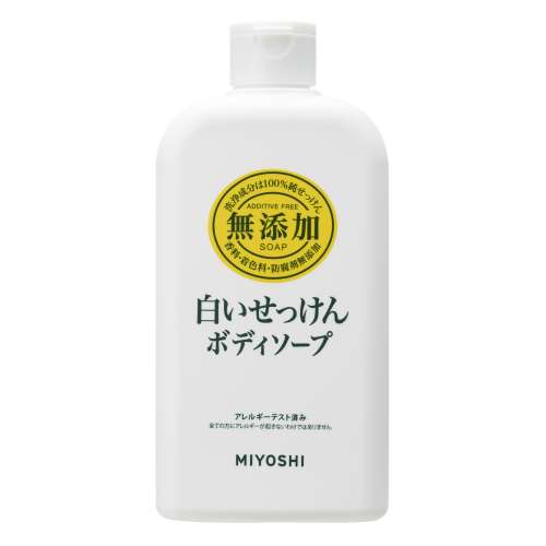ミヨシ石鹸　無添加　白いせっけん　ボディソープ　本体　４００ｍｌ
