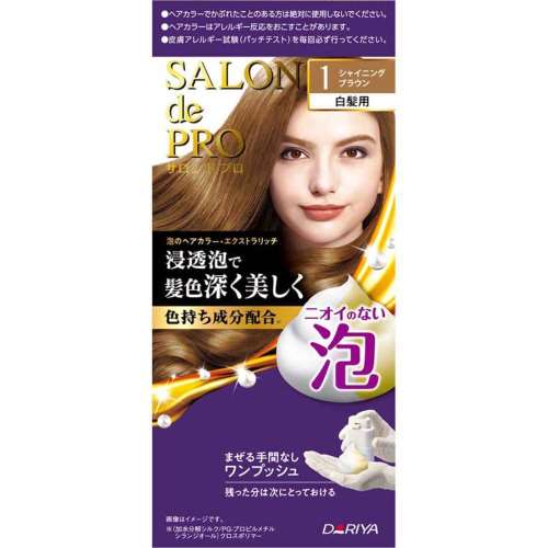 ダリヤ　サロンドプロ泡のヘアカラー・エクストラリッチ（白髪用）　１シャイニングブラウン