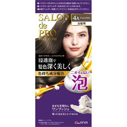 ダリヤ　サロンドプロ泡のヘアカラー・エクストラリッチ（白髪用）　４Ａアッシュブラウン