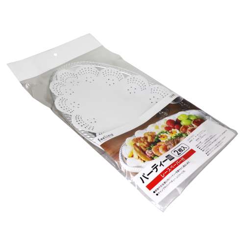 大和物産　ＦＬパーティープレート　レース付　２Ｐ