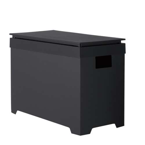 ゴミ箱 20L シンプルダストボックス ワイドオープン ブラック