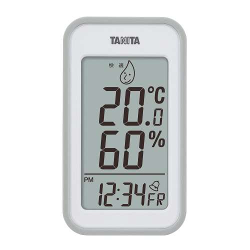 デジタル温湿度計　ＴＴ‐５５９　グレー