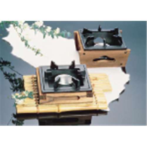 アルミ　民芸調コンロ（固形燃料皿付）　小