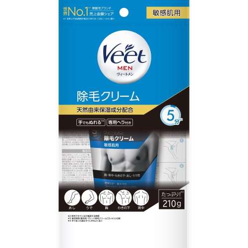 レキット　ヴィートメン　除毛クリーム敏感肌用　２１０ｇ