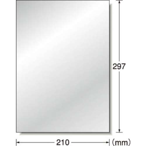 Ａ‐ｏｎｅ　屋外用サインラベル（レーザープリンタ）ツヤ消しフィルム・シルバー　31035