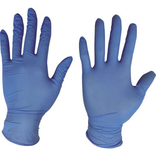■川西　ニトリル使いきり手袋粉無２５０枚入ブルーＳサイズ 2060BLS