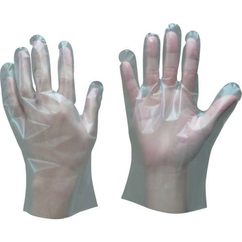 ■トワロン　使い捨て手袋　ポリエチレン手袋　内エンボス　Ｍ　（１００枚入） 409M