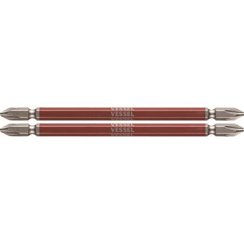 ベッセル　剛彩ビット　２本組　（両頭）　＋２×１３０ｍｍ GS142130