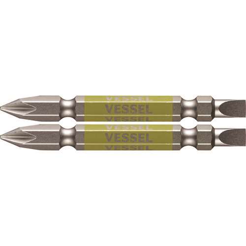 ベッセル　剛彩ビット　２本組　（両頭コンビ）　＋１／‐５×６５ｍｍ GS141565