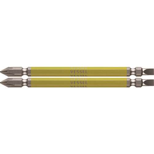 ベッセル　剛彩ビット　２本組　（両頭コンビ）　＋１／‐５×１１０ｍｍ GS141511