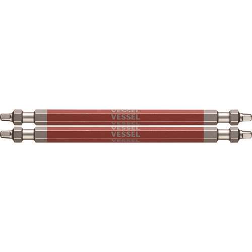 ベッセル　剛彩ビット　２本組　（両頭スクエア）　ＳＱ２×１１０ｍｍ GS14SQ2110
