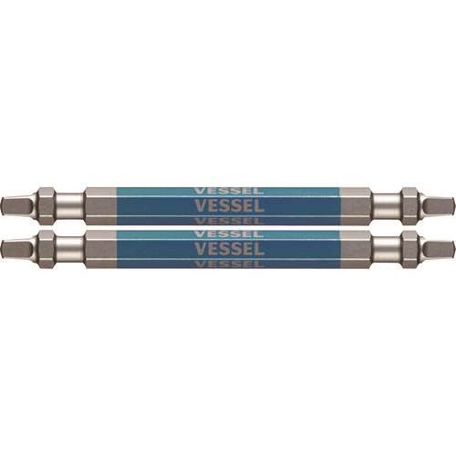 ベッセル　剛彩ビット　２本組　（両頭スクエア）　ＳＱ３×８２ｍｍ GS14SQ3082