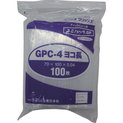 ■セイニチ　「ユニパックＧＰ」Ｃ‐４　ヨコ長　７０×１００×０．０４　１００枚入 GPC4YOKONAGA