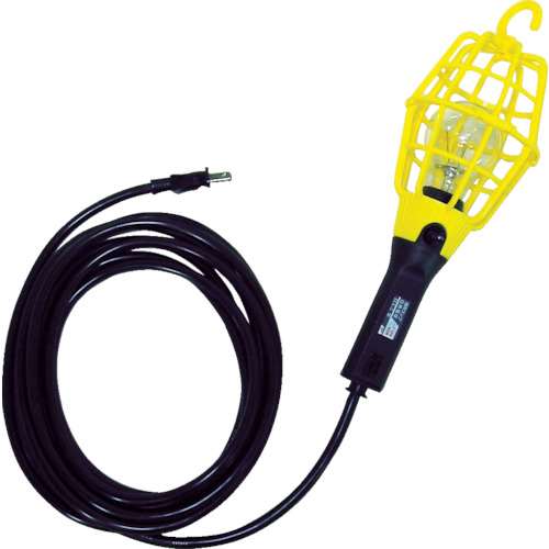 ■ハタヤ　補助コードランプ　６０Ｗ耐震電球付　電線５ｍ　ランプガード黄　ILI5Y