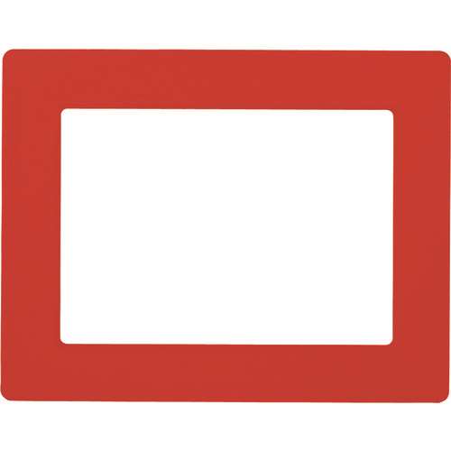 ■緑十字　路面用区画標識（Ａ４用紙対応タイプ）　赤　３１２×３９８ｍｍ　裏テープ付 403114