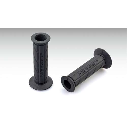 キジマ (KIJIMA) グリップラバーNICEネオブラック　長さ120×内径22.2mm　エンド部オープン 201-6716
