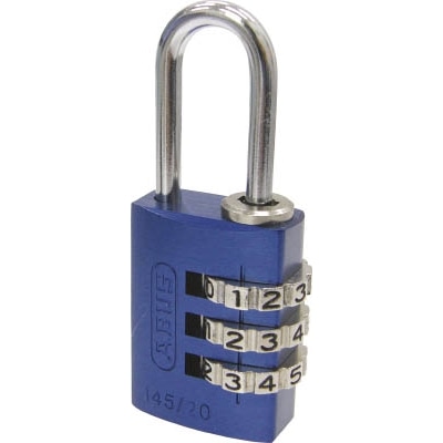 ＡＢＵＳ　ナンバー可変式南京錠　１４５‐２０　ブルー　145-20 BL