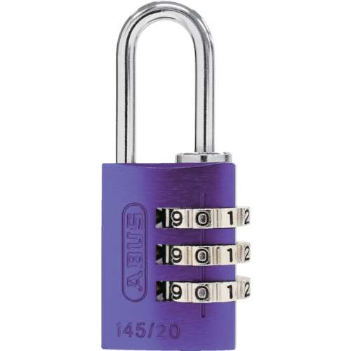 ■ＡＢＵＳ　ナンバー可変式南京錠　１４５‐２０　パープル 14520PU