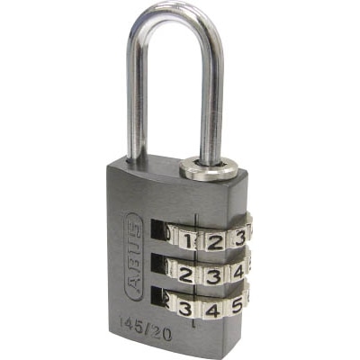 ＡＢＵＳ　ナンバー可変式南京錠　１４５‐２０　チタニウム　145-20-TI