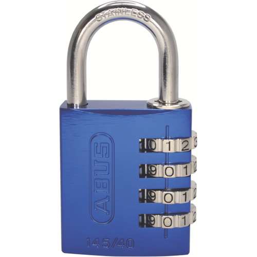 ■ＡＢＵＳ　ナンバー可変式ステンレスシャックル南京錠　１４５ＩＢ‐４０　ブルー　145IB40BL