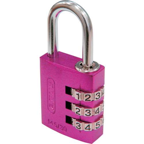 ■ＡＢＵＳ　ナンバー可変式南京錠　１４５‐３０　ピンク14530PI