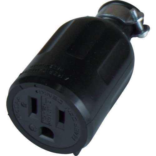 ■アメリカン電機　平刃形　ゴムコネクタボディ　接地２Ｐ１５Ａ１２５Ｖ　7114GR