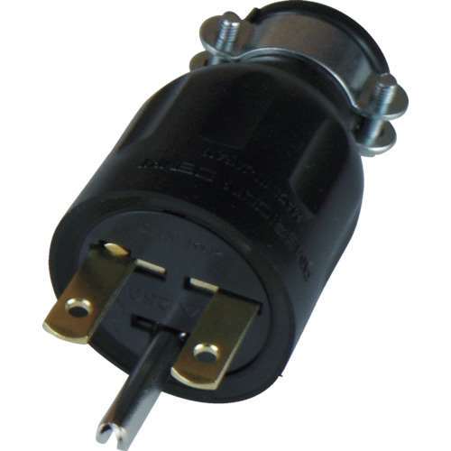 ■アメリカン電機　平刃形　ゴムプラグ　接地２Ｐ１５Ａ２５０Ｖ　7122GR