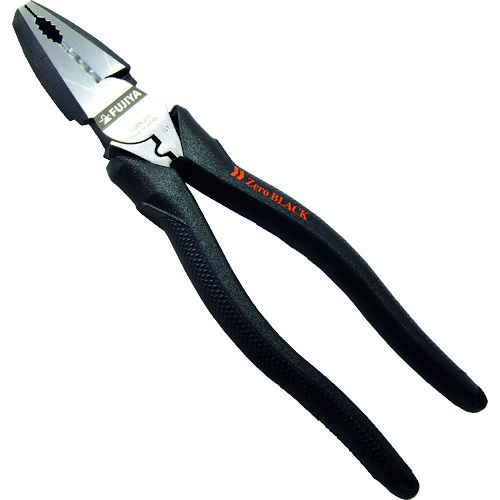 フジ矢　電工職人偏芯ペンチ　Ｚｅｒｏ　Ｂｌａｃｋ 3300N200