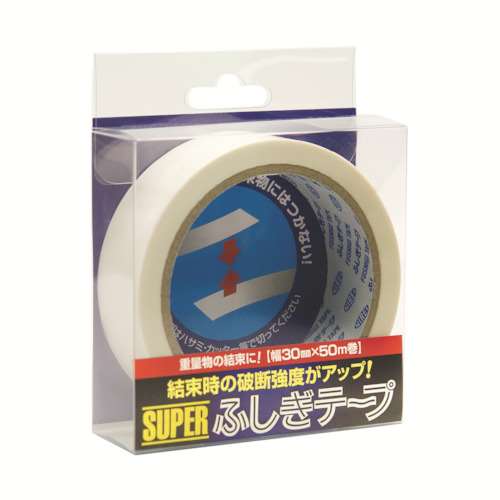 ■仁礼　スーパーふしぎテープ　３０ｍｍ×５０ｍ　ＰＥＴ製　MC30W-50PET