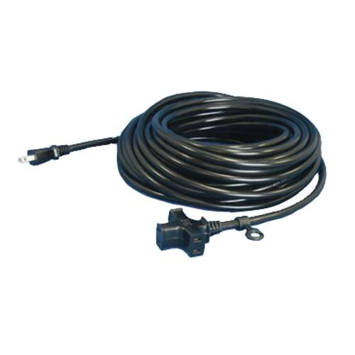 正和電工　３ツ口延長コード　２０Ｍ　黒