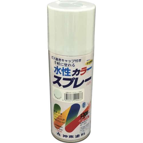 ■シントー　水性カラースプレー　ホワイト　３００ＭＬ　2903-0.3