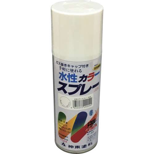 ■シントー　水性カラースプレー　スノーホワイト　３００ＭＬ　2904-0.3