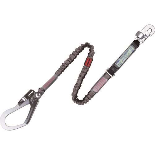 ■ツヨロン　胴ベルト型用ランヤード　ノビロン　シルバー TBLNV99SLBP