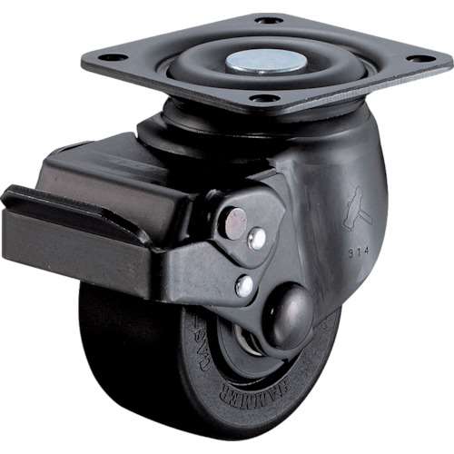 ハンマー　低床式重荷重用自在ＳＰ付ナイロン車　Ｂ入り７５ｍｍ　545SNRB75BAR01