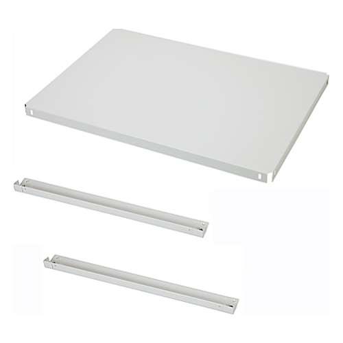 ダイソー　３ＮＣＲ中量ラック　Ｔ追加棚１８０×４５（棚受け付）　ＴＷ　幅１８０×奥行４５ｃｍ　テクノホワイト（オフホワイト）　［アングル棚　スチール棚］