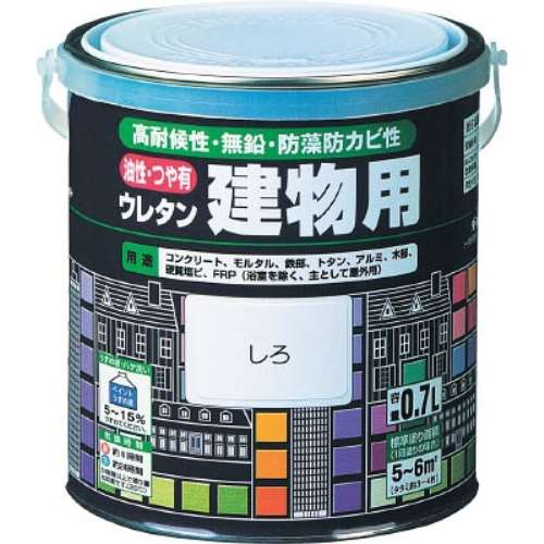 ロック　油性ウレタン建物用　あか　０．７Ｌ　H06161303