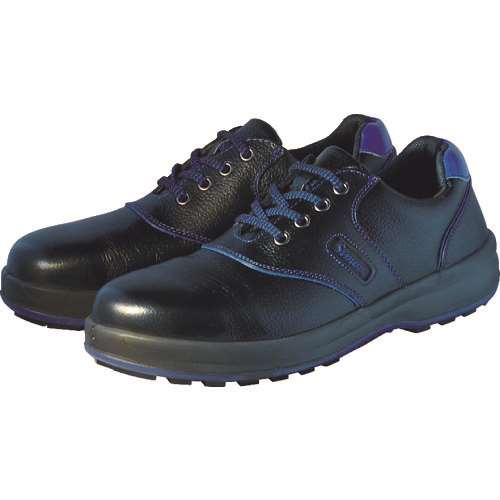 ■シモン　安全靴　短靴　ＳＬ１１‐ＢＬ黒／ブルー　２７．０ｃｍ　SL11BL-27.0