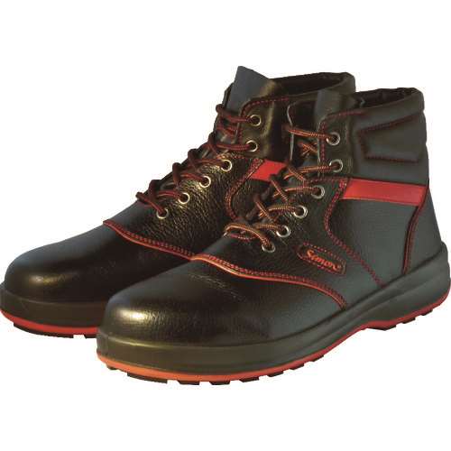 ■シモン　安全靴　編上靴　ＳＬ２２‐Ｒ黒／赤　２６．５ｃｍ　SL22R-26.5