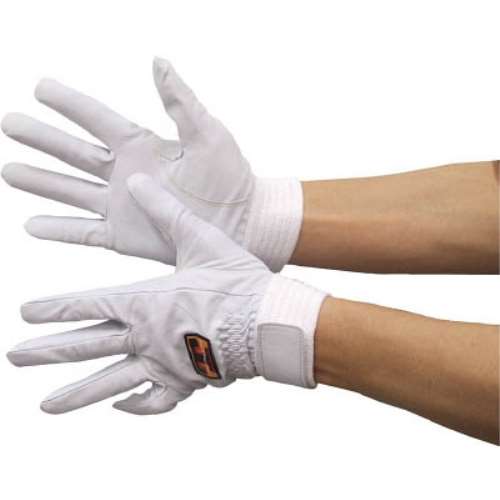 ■シモン　牛革（中厚）手袋　Ｃ３５０白　Ｌ寸　C350WL