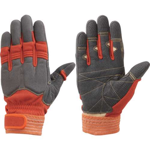 ■シモン　災害活動用保護手袋（アラミド繊維手袋）　ＫＧ‐１４０オレンジ KG140L