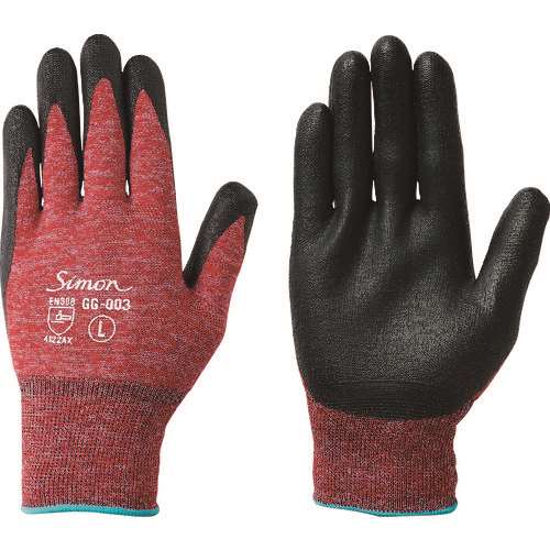■シモン　作業手袋　ＧＧ‐００３　ＬＬ寸 GG003RLL