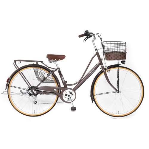 26インチ ポーリア 軽快車 ブラウン