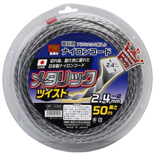 浅香工業　金象　メタリックコード　ツイスト　２．４×５０ｍ巻