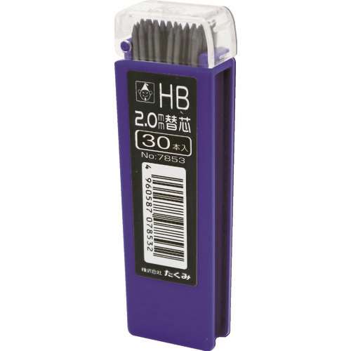 たくみ　ノック式鉛筆　替芯　ＨＢ　３０本入 7853