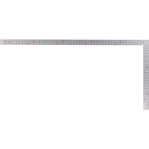 ■曲尺厚手広巾　シルバー５０ｃｍ建築・鉄工用　表裏目盛　８段ｃｍ数　10450