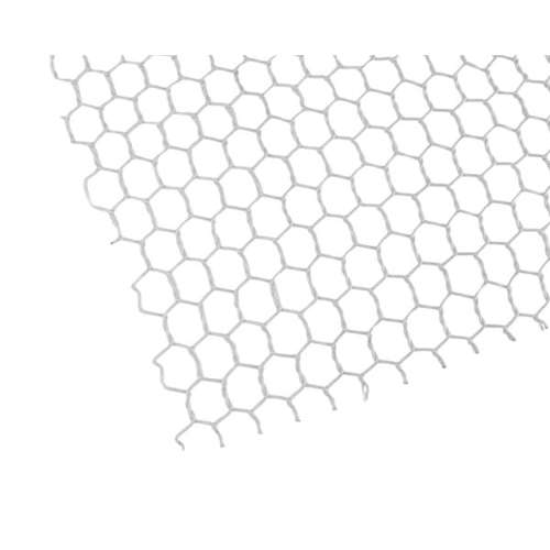 ビニール亀甲網 #20x10mmx450mmx30m巻 白 巻売