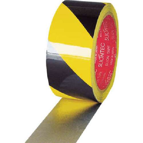 ■スリオン　危険表示用反射テープ　９０ｍｍ×１０ｍ　黄／黒　965200-00-90X10
