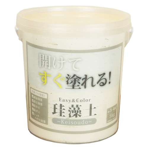 ワンウィル Easy&Color珪藻土 5kg オフホワイト 3793060002