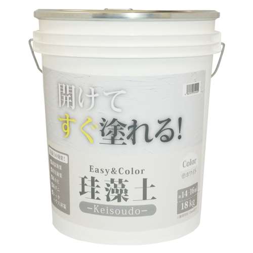 ワンウィル Easy&Color珪藻土 18kg ホワイト 3793060013